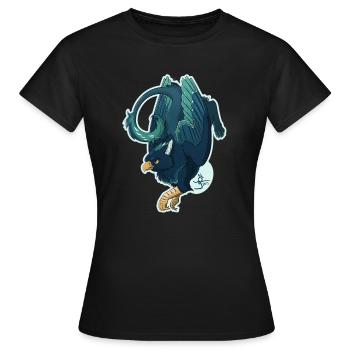 Fibonacci Gryphon - Frauen T-Shirt - Schwarz - Vorne - AI Model Female 172 dark (172cm)