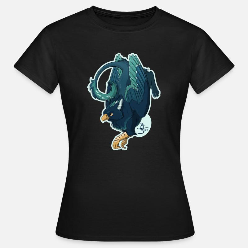 Fibonacci Gryphon - T-shirt Femme - noir