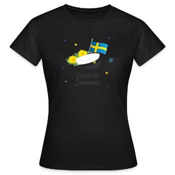 Remise des diplômes de la classe 2024 Fête de remise des diplômes du lycée - T-shirt Femme - noir - Devant - AI Model Female 172 dark (172cm)