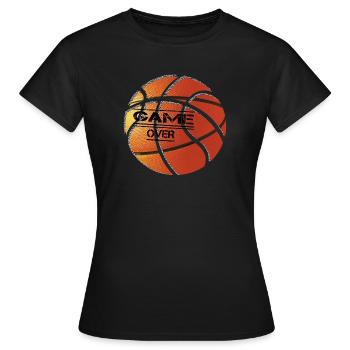Basket - T-shirt Femme - noir - Devant - AI Model Female 172 dark (172cm)