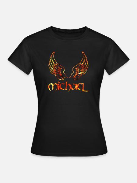 erzengel michael feuer - Frauen T-Shirt - Schwarz