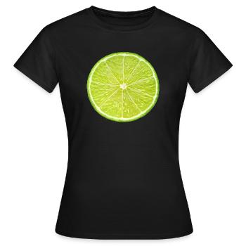 lime - Women's T-Shirt - black - Front - AI Model Female 172 dark (172cm)