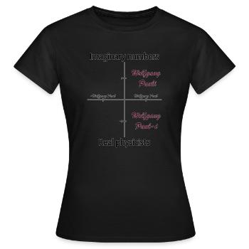De vrais physiciens - T-shirt Femme - noir - Devant - AI Model Female 172 dark (172cm)