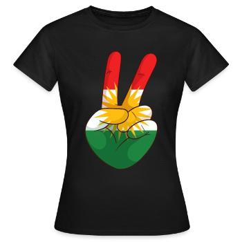 Kurdistan - Women's T-Shirt - black - Front - AI Model Female 172 dark (172cm)