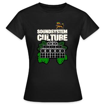 Soundsystem Culture - Frauen T-Shirt - Schwarz - Vorne - AI Model Female 172 dark (172cm)