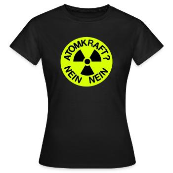 Atomkraft NEIN NEIN Danke - Frauen T-Shirt - Schwarz - Vorne - AI Model Female 172 dark (172cm)