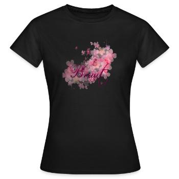 Braut - Frauen T-Shirt - Schwarz - Vorne - AI Model Female 172 dark (172cm)