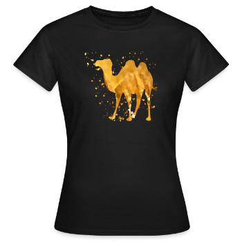 Schönes Kamle - Frauen T-Shirt - Schwarz - Vorne - AI Model Female 172 dark (172cm)