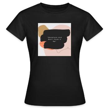 Goodluck und Don't Funk it Up - Frauen T-Shirt - Schwarz - Vorne - AI Model Female 172 dark (172cm)