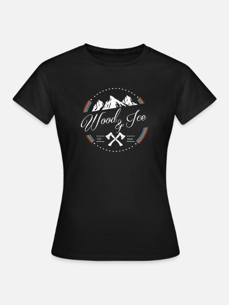Wood and Ice - Frauen T-Shirt - Schwarz