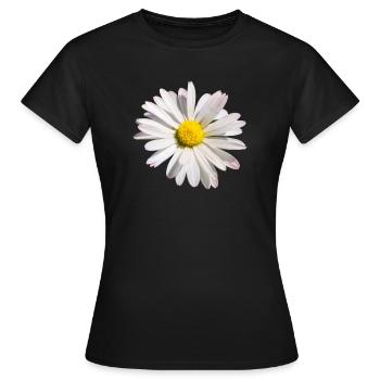 une marguerite - T-shirt Femme - noir - Devant - AI Model Female 172 dark (172cm)