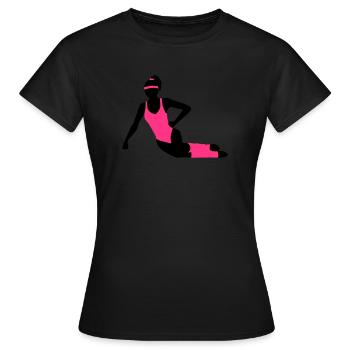 Aérobic - T-shirt Femme - noir - Devant - AI Model Female 172 dark (172cm)