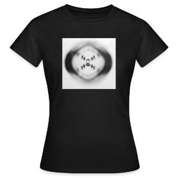 ADN double hélice - T-shirt Femme - noir - Devant - AI Model Female 172 dark (172cm)