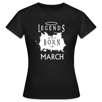 cadeau d'anniversaire Mars - T-shirt Femme - noir - Devant - AI Model Female 172 dark (172cm)