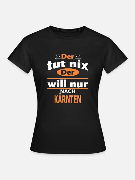 KÄRNTEN - Frauen T-Shirt - Schwarz