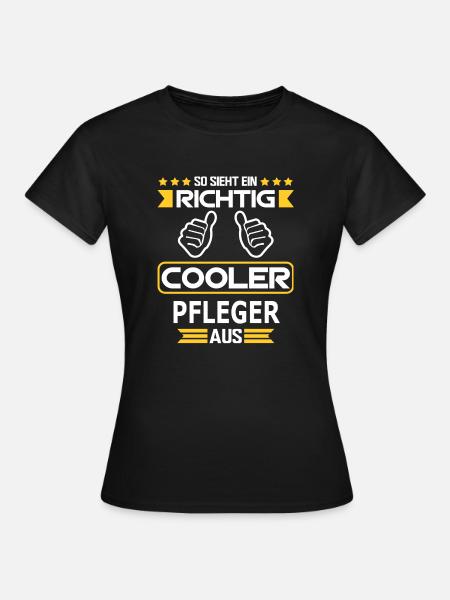 PFLEGER - Frauen T-Shirt - Schwarz