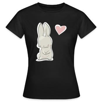 Lièvre - T-shirt Femme - noir - Devant - AI Model Female 172 dark (172cm)