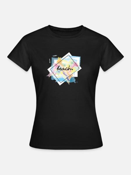 beach, beach - Women's T-Shirt - black