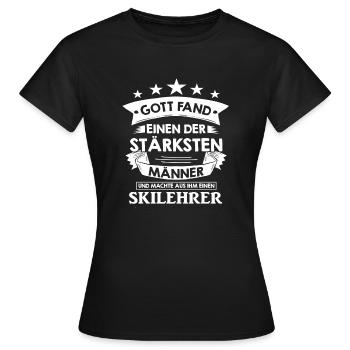 skilehrer - Frauen T-Shirt - Schwarz - Vorne - AI Model Female 172 dark (172cm)