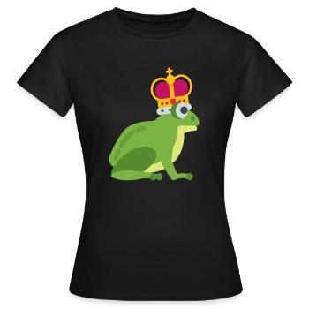 Roi grenouille - T-shirt Femme - noir - Devant - AI Model Female 172 dark (172cm)
