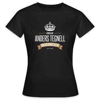 Fanclub Anders Tegnell Bagarmossen - Frauen T-Shirt - Schwarz - Vorne - AI Model Female 172 dark (172cm)