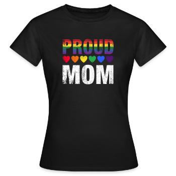 Maman fière - T-shirt Femme - noir - Devant - AI Model Female 172 dark (172cm)