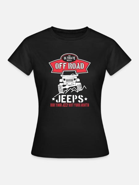 Off Road Jeep1 - T-shirt Femme - noir