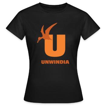 Dinosaure dinosaure nom lettre U - T-shirt Femme - noir - Devant - AI Model Female 172 dark (172cm)