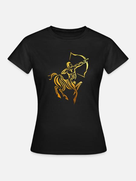 Sternzeichen Schütze - Frauen T-Shirt - Schwarz