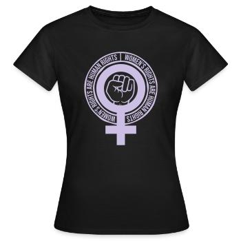 womens rights Feminist Zitat - Frauen T-Shirt - Schwarz - Vorne - AI Model Female 172 dark (172cm)