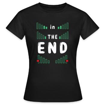 EN FIN de COMPTE - T-shirt Femme - noir - Devant - AI Model Female 172 dark (172cm)