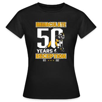 Immaculate 50 Years Reception Pittsburgh - T-shirt Femme - noir - Devant - AI Model Female 172 dark (172cm)