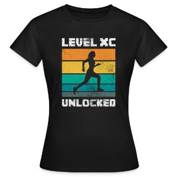 Niveau XC déverrouillé - T-shirt Femme - noir - Devant - AI Model Female 172 dark (172cm)
