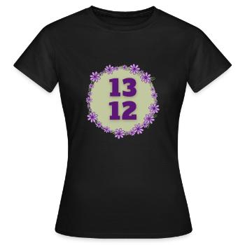 1312 / ACAB - Frauen T-Shirt - Schwarz - Vorne - AI Model Female 172 dark (172cm)