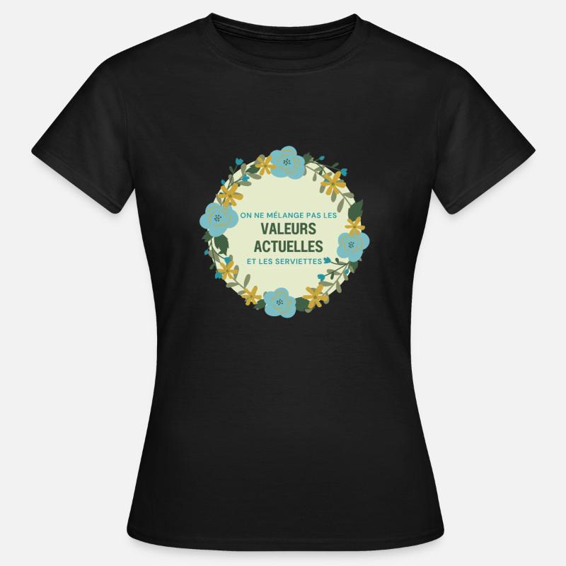 Current Values and Towels - Women's T-Shirt - black