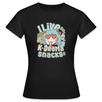 Korean Drama Enthusiast Exclusive Collection Gifts - Frauen T-Shirt - Schwarz - Vorne - AI Model Female 172 dark (172cm)