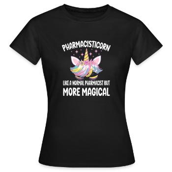 Pharmacisticorn like a normal Pharma gifts - Frauen T-Shirt - Schwarz - Vorne - AI Model Female 172 dark (172cm)