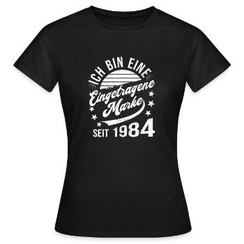 40th Birthday Retro 40th Anniversary Registered Trademark - Women's T-Shirt - black - Front - AI Model Female 172 dark (172cm)