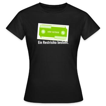 Viel Geld - Frauen T-Shirt - Schwarz - Vorne - AI Model Female 172 dark (172cm)
