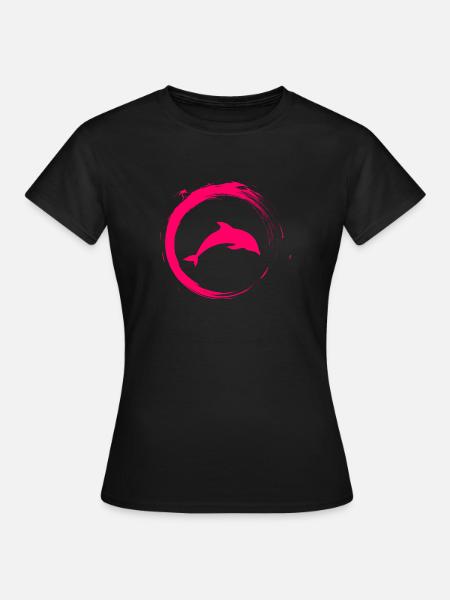 Delphin - Frauen T-Shirt - Schwarz
