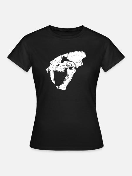 säbelzahntiger - Frauen T-Shirt - Schwarz