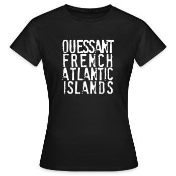 Ouessant French Atlantic Islands - Women's T-Shirt - black - Front - AI Model Female 172 dark (172cm)