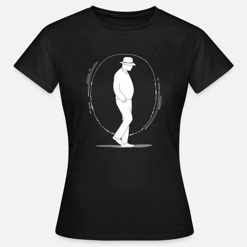 Einsamer Mann - Frauen T-Shirt - Schwarz