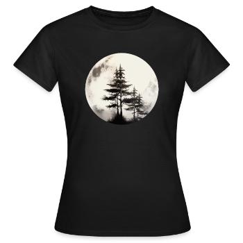 Mâchoire - T-shirt Femme - noir - Devant - AI Model Female 172 dark (172cm)