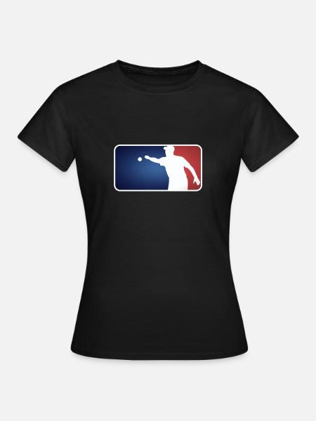 Pétanque Boule Boccia Petanca Major League Style - T-shirt Femme - noir