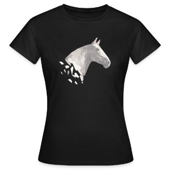Cheval Géo espagnol - T-shirt Femme - noir - Devant - AI Model Female 172 dark (172cm)