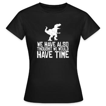 environment - Women's T-Shirt - black - Front - AI Model Female 172 dark (172cm)