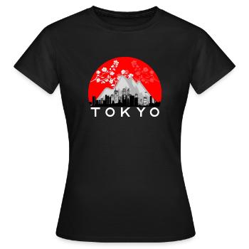 Tokyo - Women's T-Shirt - black - Front - AI Model Female 172 dark (172cm)