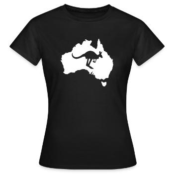 Australie - T-shirt Femme - noir - Devant - AI Model Female 172 dark (172cm)