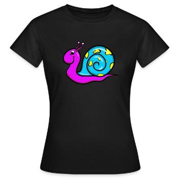 slug - Women's T-Shirt - black - Front - AI Model Female 172 dark (172cm)
